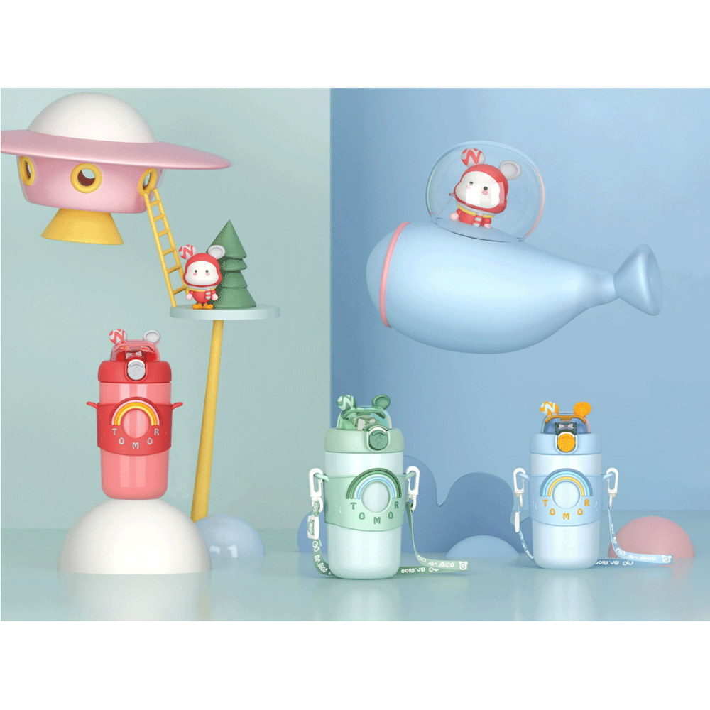 Stylish Sipper Water Bottle For All Toddles SUS-316 360ML - TinyBo