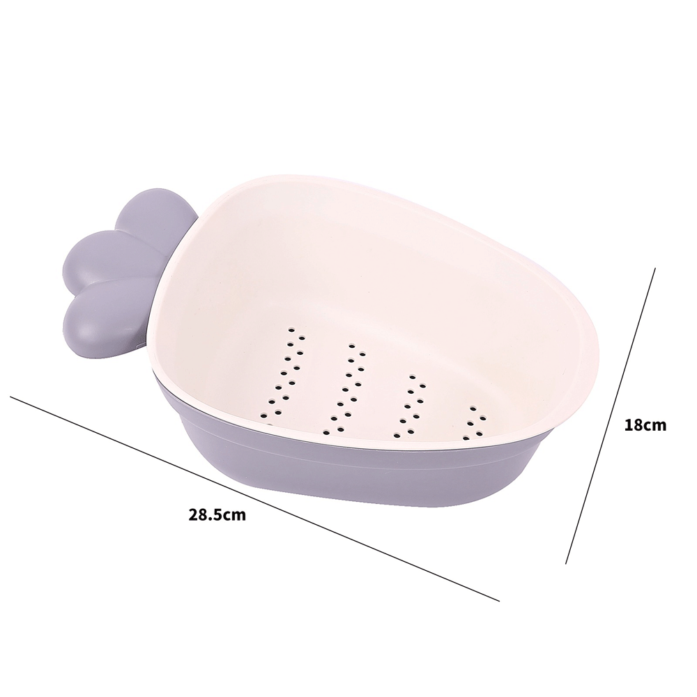 Excluzo Muitifunctional Carrot Shape Layered Vegetable Drain Basket. - TinyBo