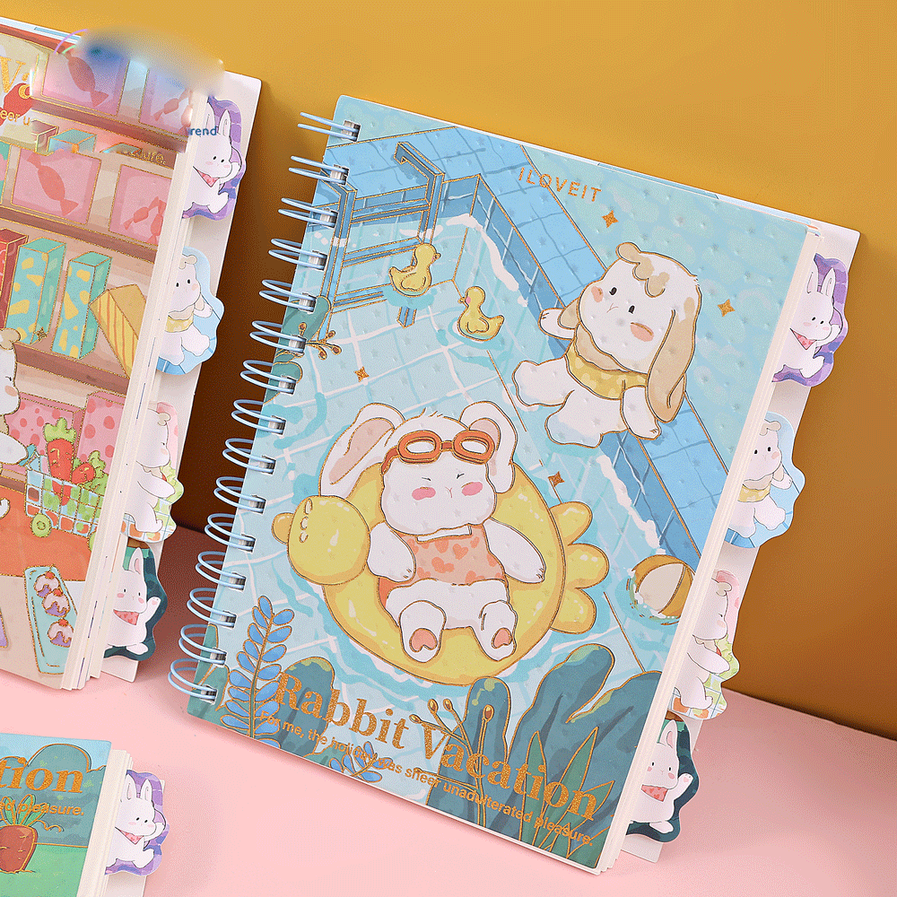 3D Kawaii  Diary With BookMark.