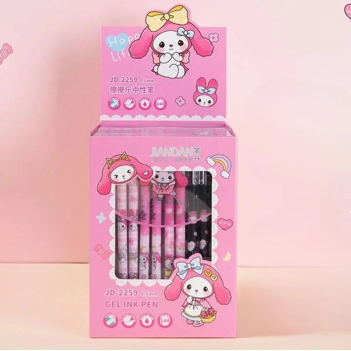 Kuromi Theme  Erasable Pen Set.