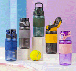 Load image into Gallery viewer, Sip well and stay fresh with the GIBO fancy water bottle.(540mL) - TinyBo
