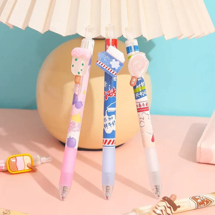 Ice-Cream Theme Erasable Mechanical Pen.