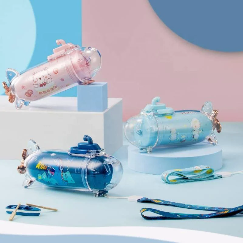 Stylish Submarine Water Bottle For Toddler 380ML - TinyBo