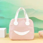 Load image into Gallery viewer, Stylish and elegant smiley lunch bag .
