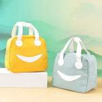 Load image into Gallery viewer, Stylish and elegant smiley lunch bag .
