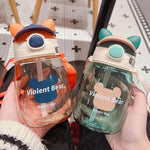 Load image into Gallery viewer, Stylish Cap Sipper Water Bottle  (550ML/650ML)
