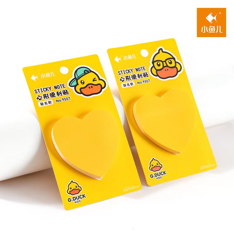 G-Duck Heart Shape  Sticky  Note-Pad.