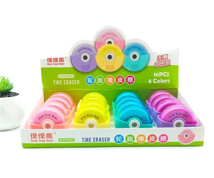 Tire Shaped Cute Toy Eraser