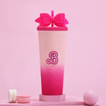 Load image into Gallery viewer, Barbie Studded Tumbler With Straw
