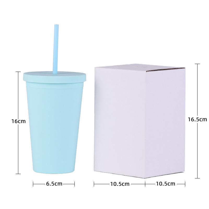 Tumbler with Lid and Straw