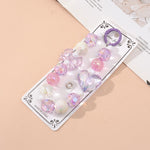 Load image into Gallery viewer, Heart and Bow Rhinestone Pearl Phone Charm and Keychain
