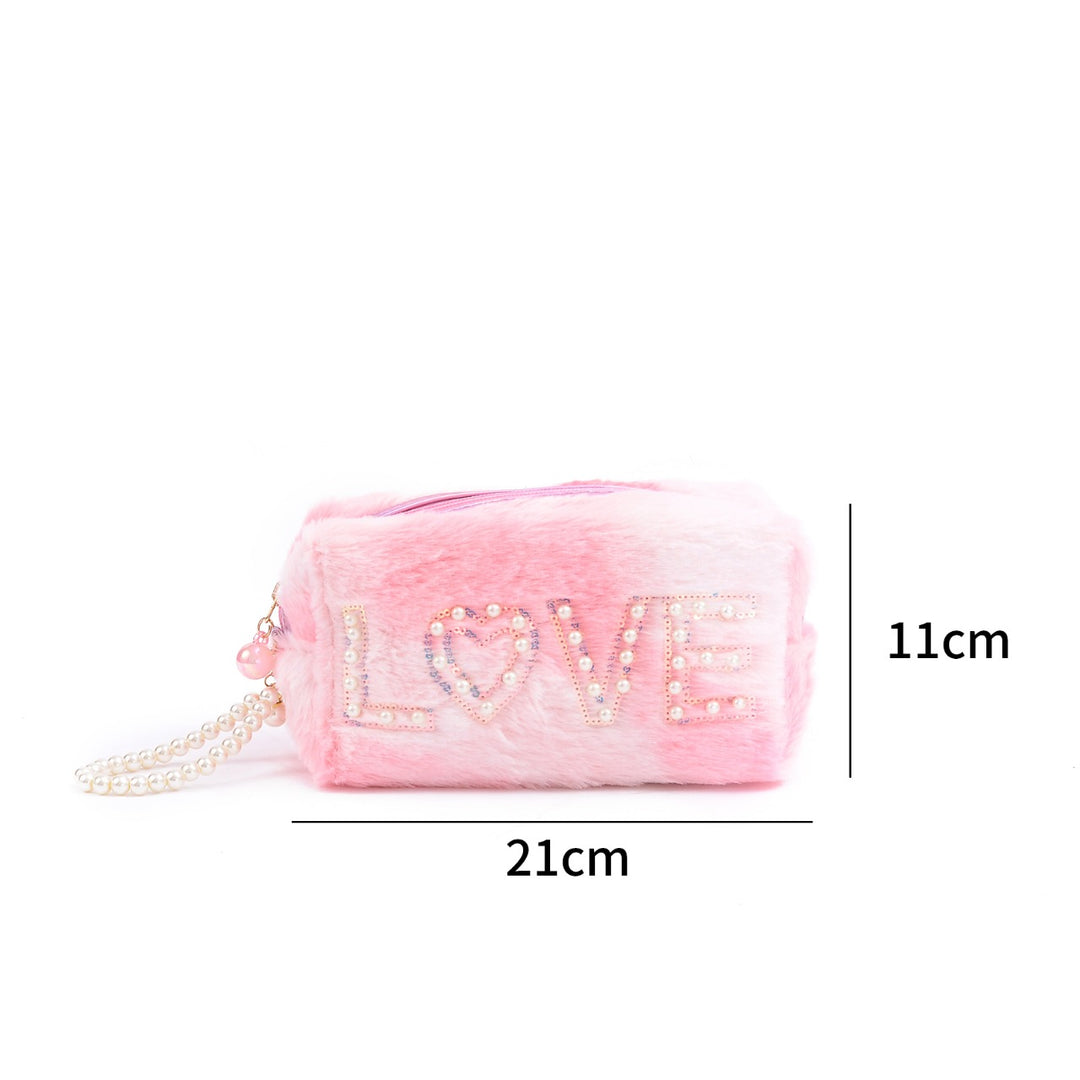 Soft Fur Travel Makeup Pouch