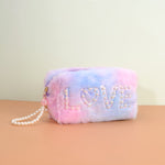 Load image into Gallery viewer, Soft Fur Travel Makeup Pouch
