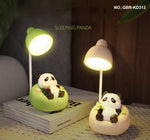 Load image into Gallery viewer, mini lamp, mini table lamps. mini light lamp, table lamp cartoon, panda lamp
