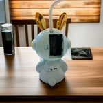 Load image into Gallery viewer, kids alarm clock, cute clock, childrens alarm clock, clock with lamp
