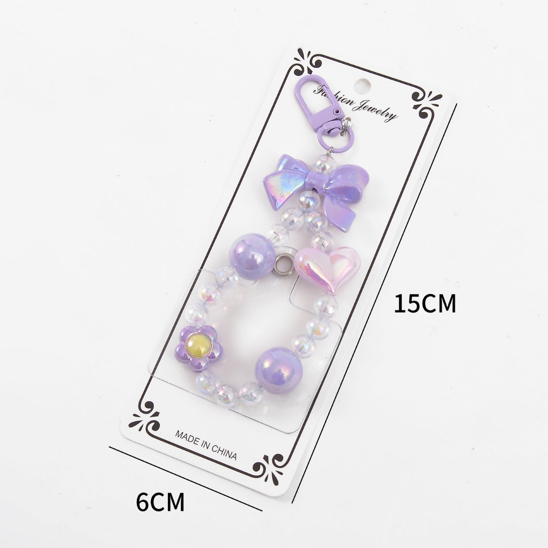 Cute aesthetic phone charm keychains for girl