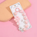 Load image into Gallery viewer, Flower Pearl Phone Charm and Keychain
