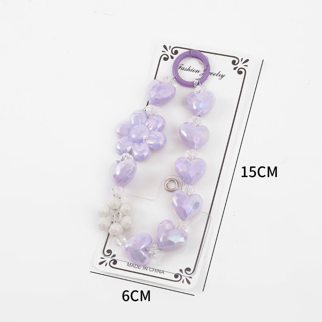 Flower Pearl Phone Charm and Keychain