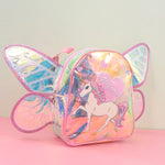 Load image into Gallery viewer, Magical Unicorn Backpack with Fairy Wings – Kawaii Kids School Bag for Girls
