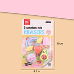 Load image into Gallery viewer, Delightful Set Of Sweetmeats Erasers. - TinyBo
