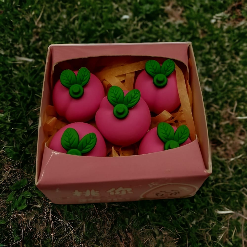 Fruit-Shaped Eraser Set