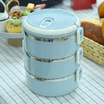 Load image into Gallery viewer, Stainnless Steel Three-Layered Lunch Box(2100ml).
