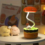 Load image into Gallery viewer, Burger shaped lamp.
