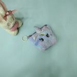 Load image into Gallery viewer, Unicorn Theme Coin Pouch With Keychain - TinyBo
