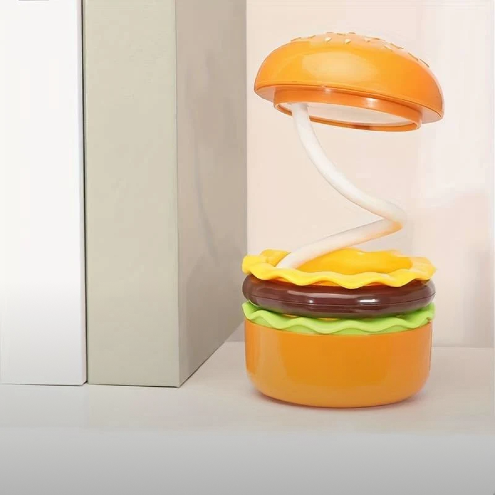 Burger shaped lamp.