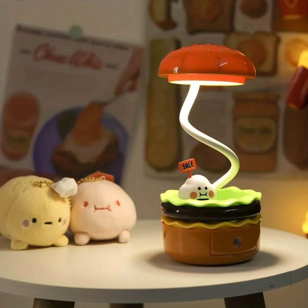 Burger shaped lamp.