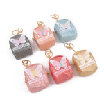 Load image into Gallery viewer, Glitter Butterfly Mini Backpack Keychain – Cute Coin Pouch for Girls &amp; Women
