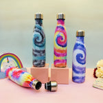 Load image into Gallery viewer, Tie dye steel water bottle.(500ml) - TinyBo
