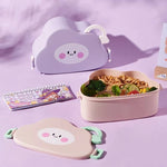 Load image into Gallery viewer, Lovely Cloud Shape Lunch Box With Cutlery.(1500mL) - TinyBo
