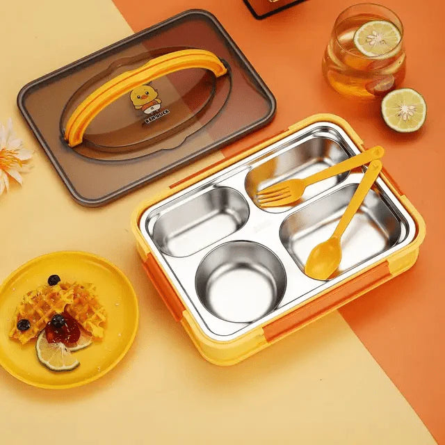 Duck  Theme Stainless Steel Lunch Box.