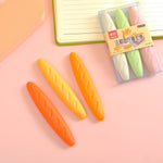 Load image into Gallery viewer, A 3 in 1 Baguette Bread  Eraser Set.
