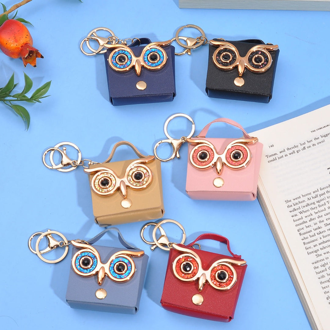 owl coin pouch keychain for daily use