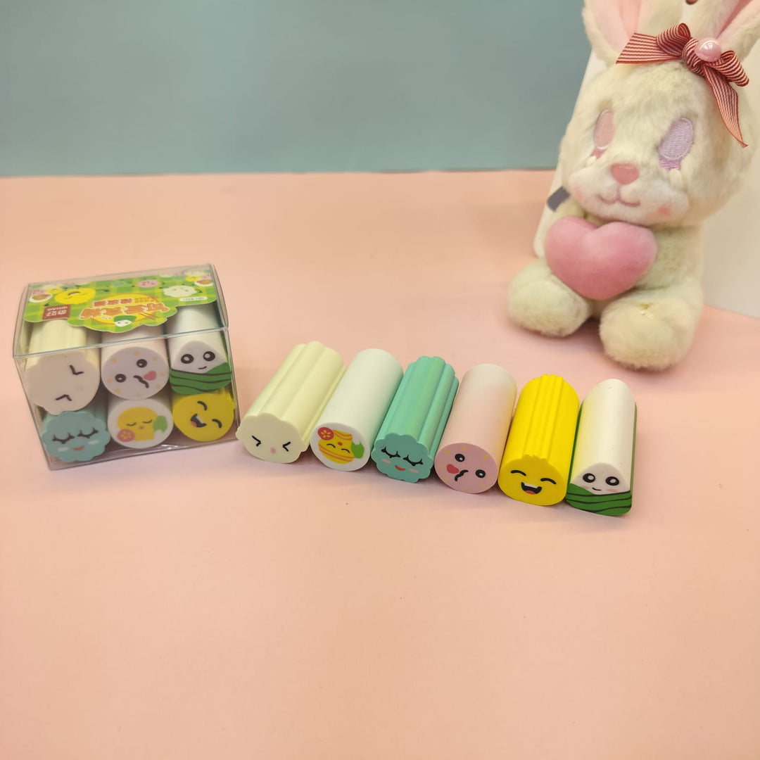 Yummy food shape eraser Set. - TinyBo