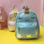 Load image into Gallery viewer, Unicorn  Faces Theme Mini Backpack.
