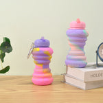 Load image into Gallery viewer, Collapsible Silicone Water Bottle – Portable, Leak-Proof, BPA-Free
