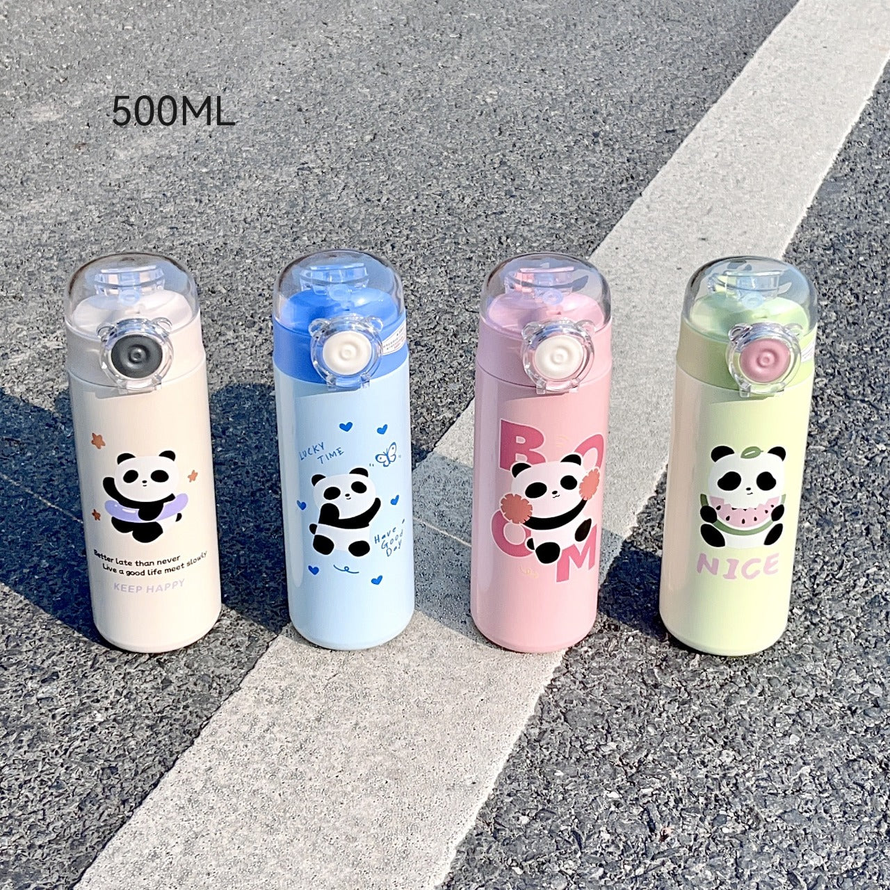 Panda 316 Stainless Steel Sipper Bottle (500ml)
