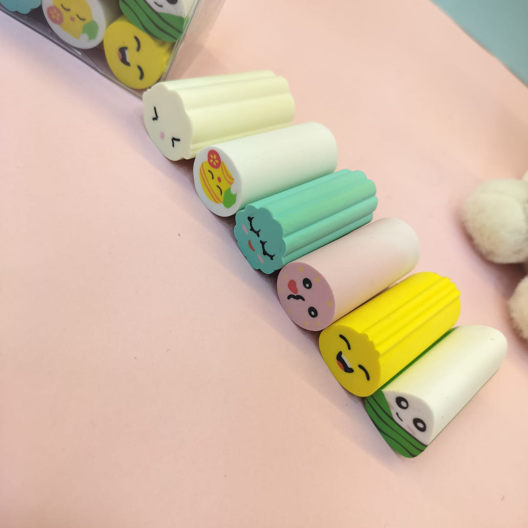 Yummy food shape eraser Set.