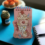 Load image into Gallery viewer, Dessert Theme Spiral Mini Notepad
