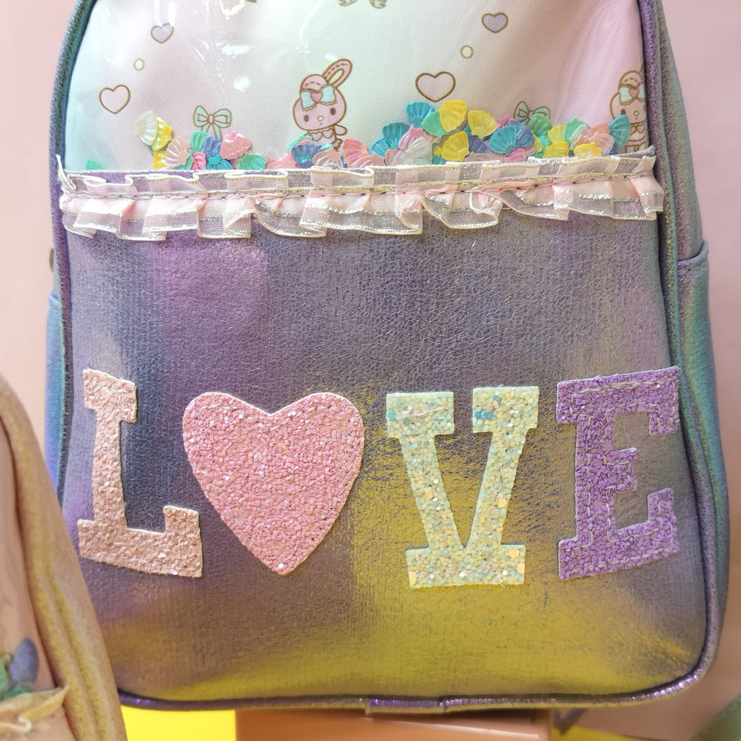 Printed Love Mini Backpack.