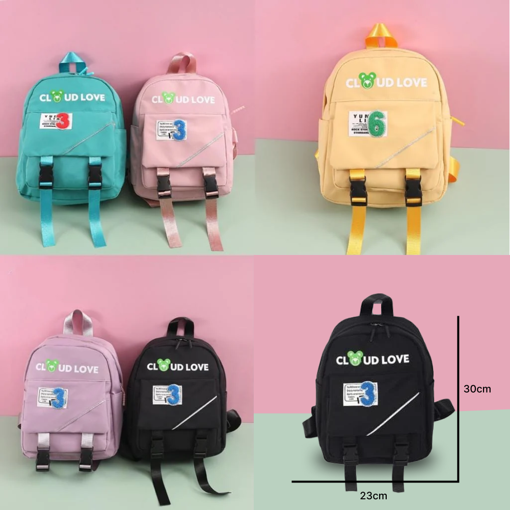 Cloud Love Printed Mini Backpack. - TinyBo