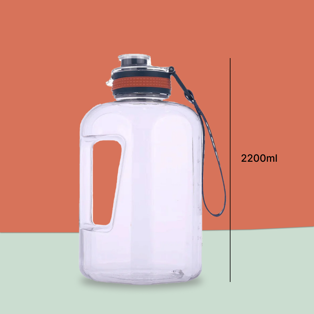 Transparent Gym Tumbler Water Bottle(2.2L)