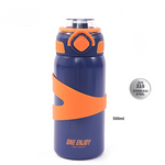 Load image into Gallery viewer, Shop premium SUS 316 stainless steel water bottles for kids. Spill-proof, BPA-free, with straw and locking lid. Ideal for school and travel. Fun and durable
