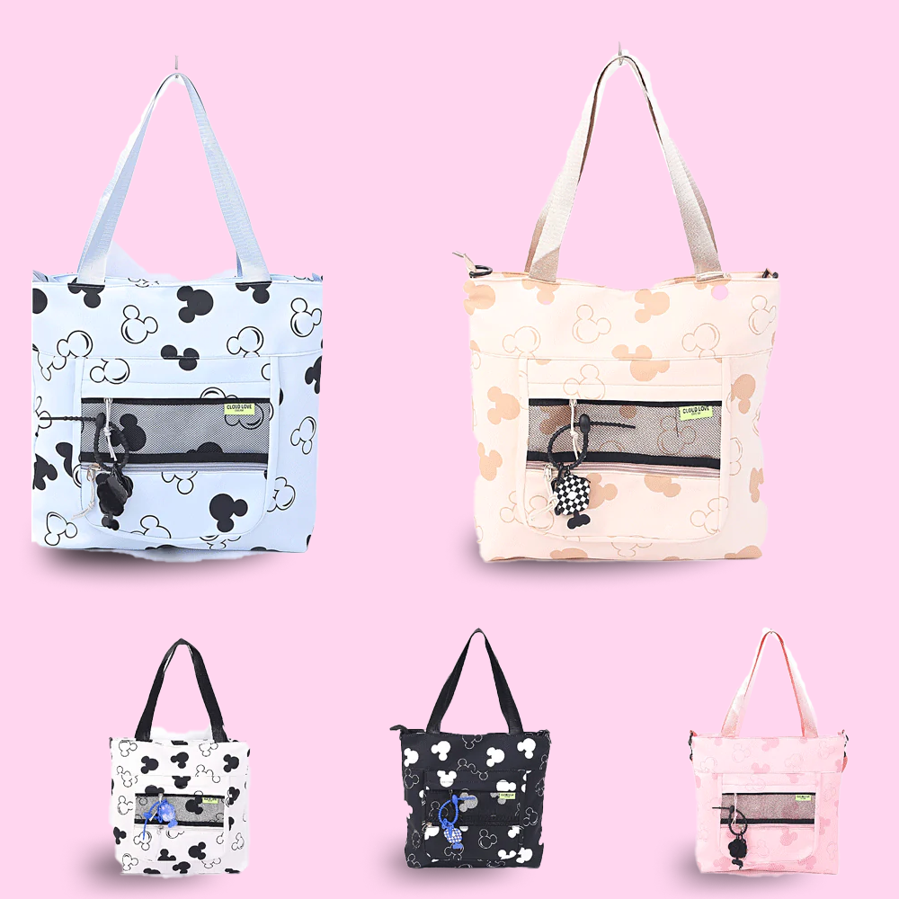 Printed Tote Shoulder Bag. - TinyBo