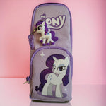 Load image into Gallery viewer, My Pony-Themed Pencil Pouch with Keychain
