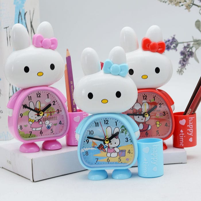 Cute Hello Kitty Alarm Clock with Pen Holder