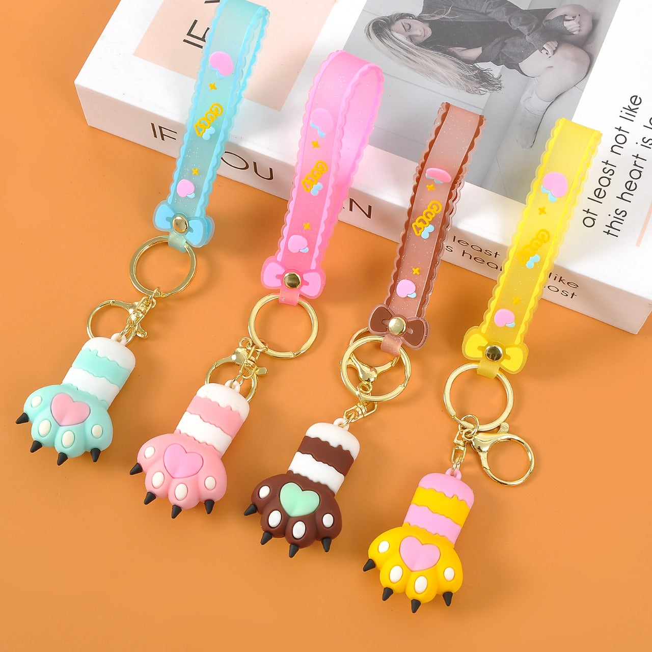Cute Paw Keychains – Adorable & Colorful Accessories For Girls